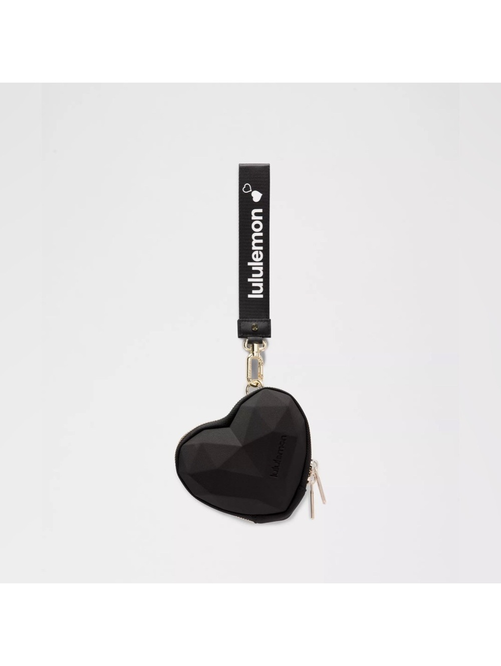 167 🆕🖤 Lululemon Heart Wristlet - Black/Gold